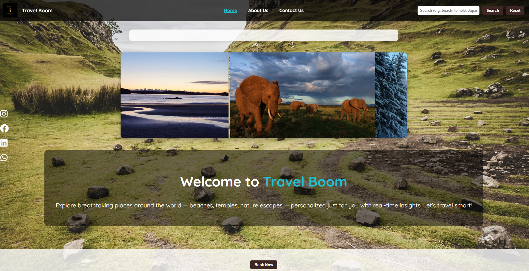 TravelBoom – Travel Recommendation Platform